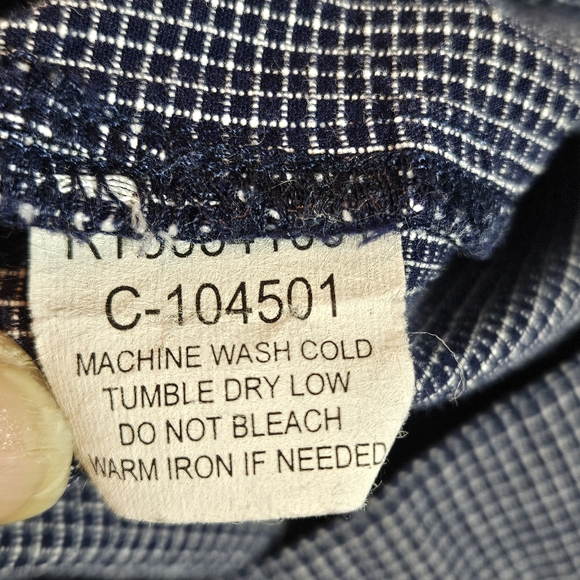 Rockies western plaid button front long sleeve top size small - Picture 13 of 15